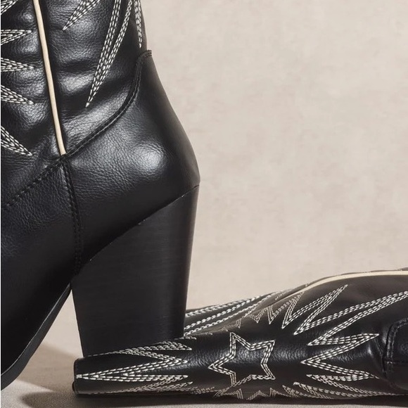 OASIS SOCIETY - Black Western Cowgirl Boots - Picture 4 of 10